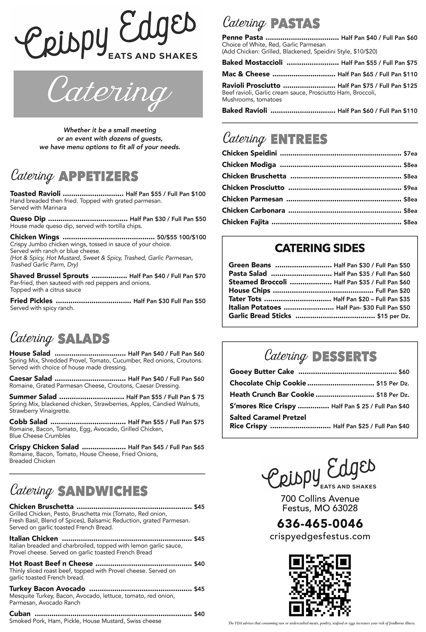 Catering Menu